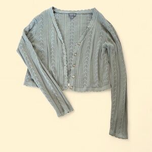 SOLD Sage Cardigan Sweater